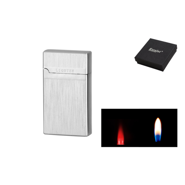 Eurojet Αναπτήρας Διπλή Φλόγα Brush Chrome 253292