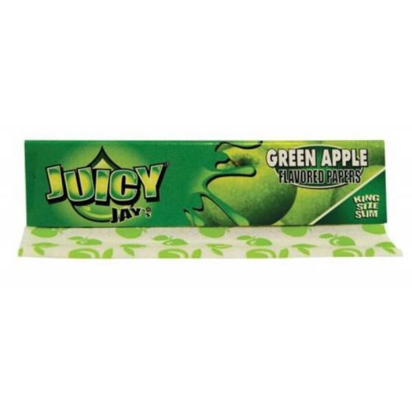 Juicy Jays King Size Slim Green Apple 32 φύλλα