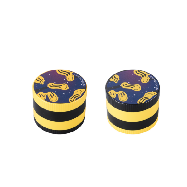 Champ High Plastic Grinder Happy Face 4 Parts 62mm