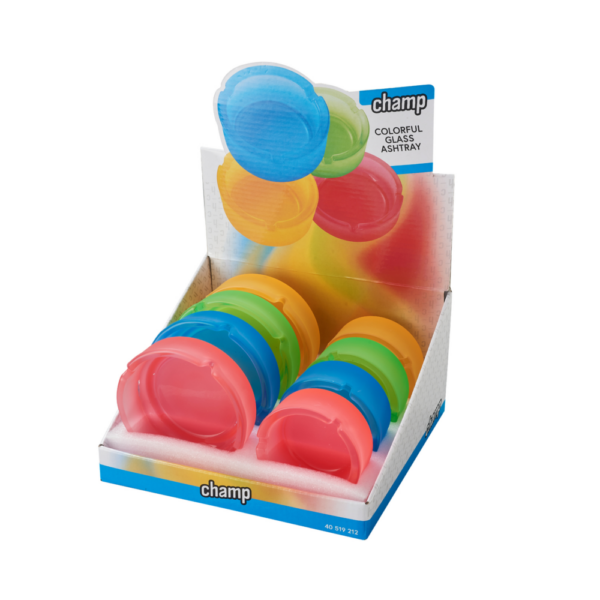 Champ Γυάλινο Τασάκι Colorful