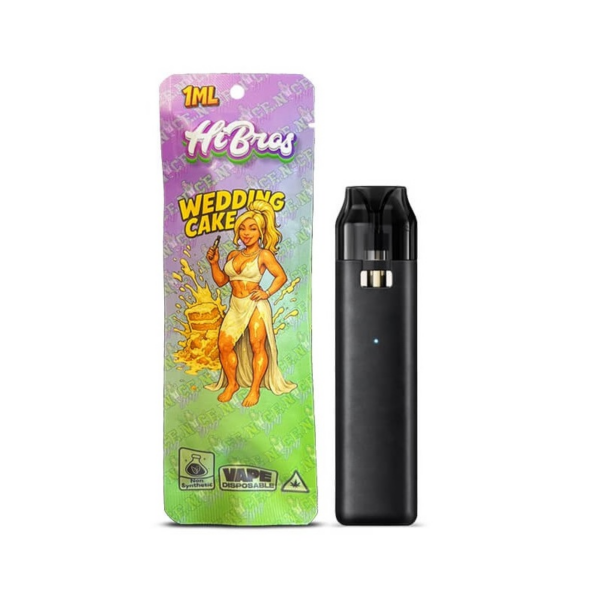 HiBros Disposable Vape CBD Plus Wedding Cake 1ml